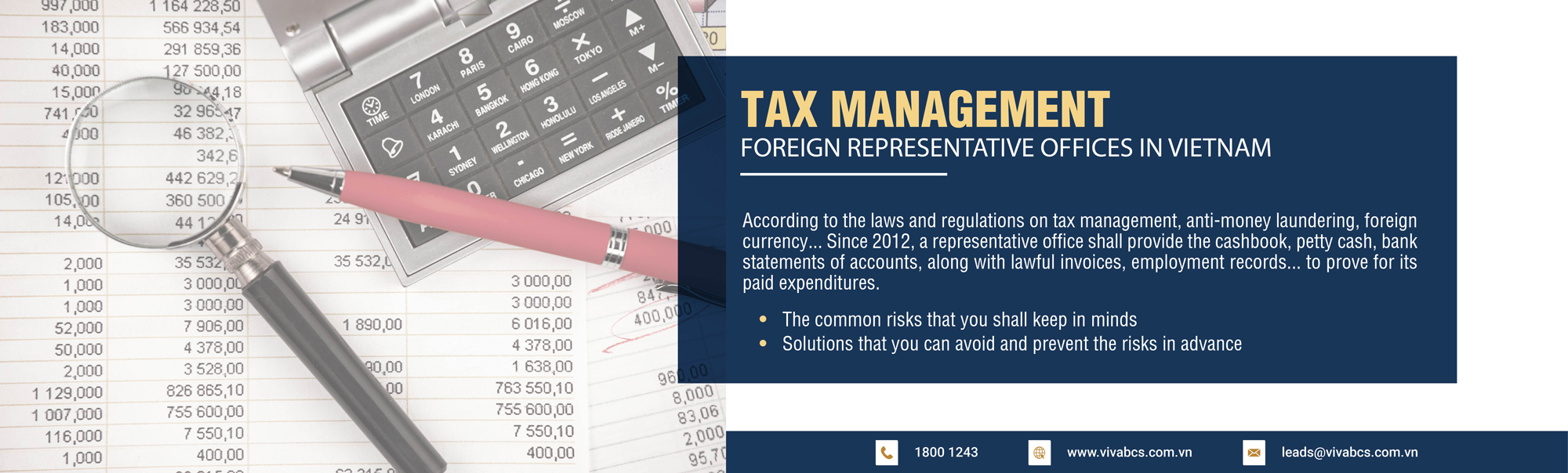 Tax management for representative offices in Vietnam